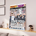 Brisbane Broncos 2025 Premiership Rectangle Canvas With Inner Frame – TANTN18235