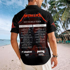 Metallica Tour 2026 Short Sleeve Button-Down Shirt – TANTN18257