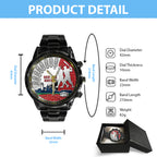 Boston Red Sox 125th Anniversary Black Stainless Steel Watch – TANTN18279
