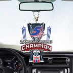 Kyle Larson 2025 NASCAR Cup Series Champion Custom shape 2-sided Acrylic Car Ornament – TANTN18393