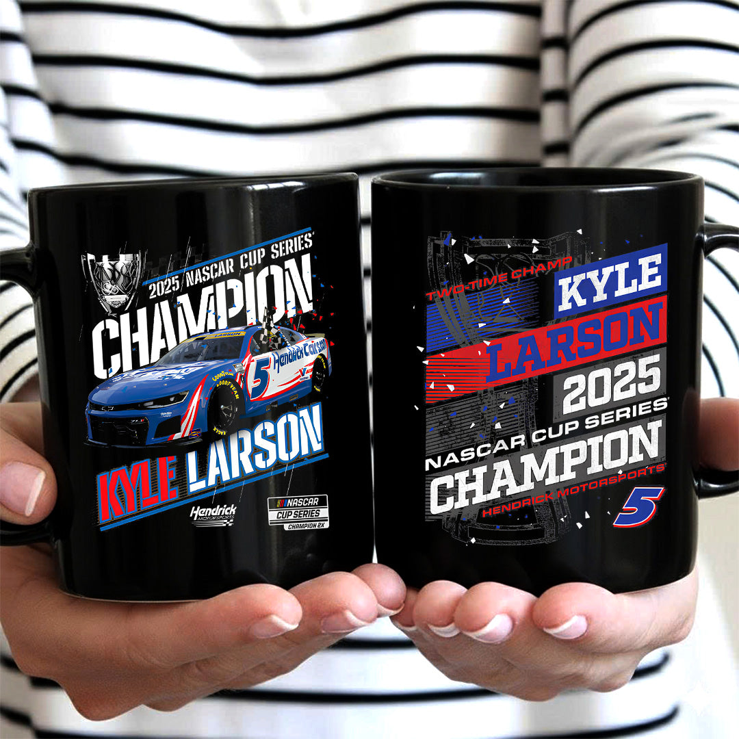 Kyle Larson 2025 NASCAR Cup Series Champion Ceramic Mug – TANTN18429