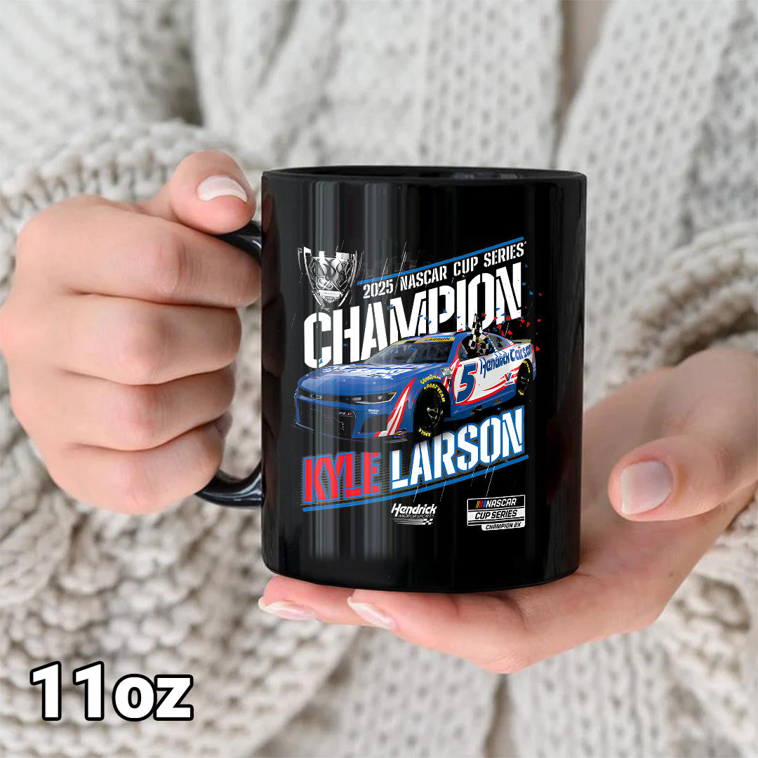 Kyle Larson 2025 NASCAR Cup Series Champion Ceramic Mug – TANTN18429