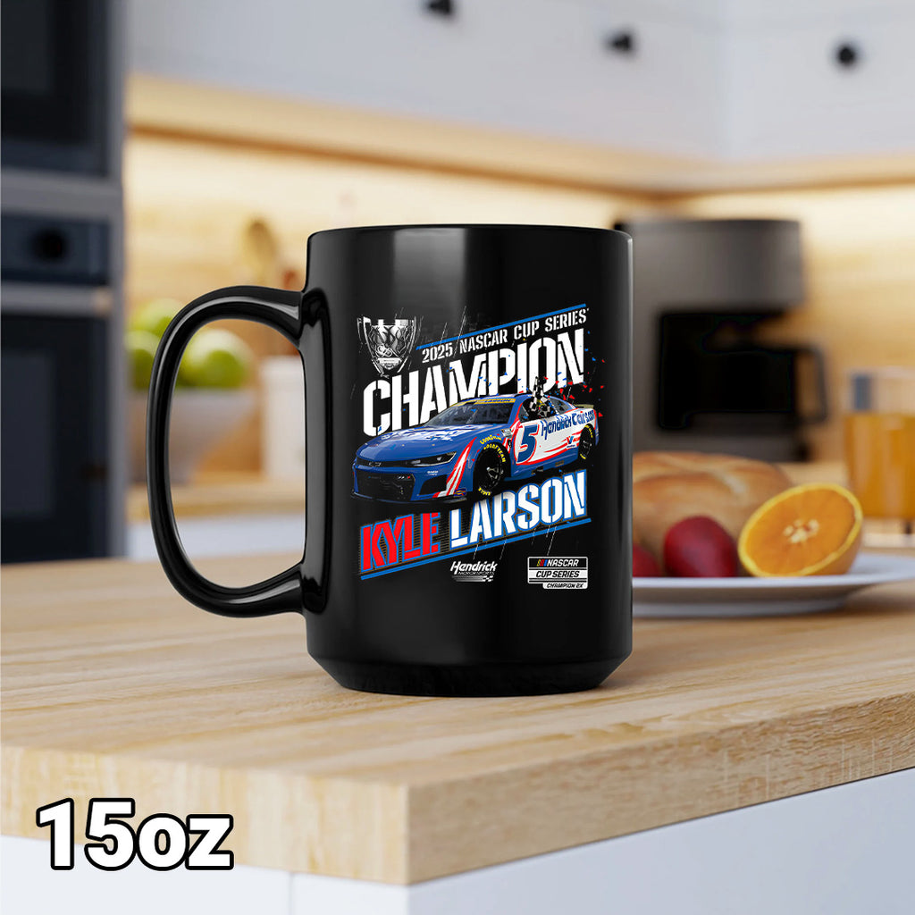 Kyle Larson 2025 NASCAR Cup Series Champion Ceramic Mug – TANTN18429