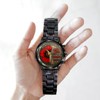 Poppy Remembrance Military Black Stainless Steel Watch – TANTN18443