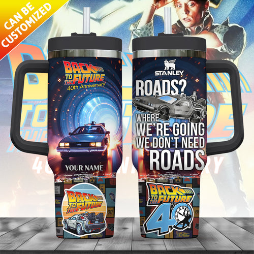 Personalized Back to the Future 40th Anniversary 40oz Tumbler – TANTN18448