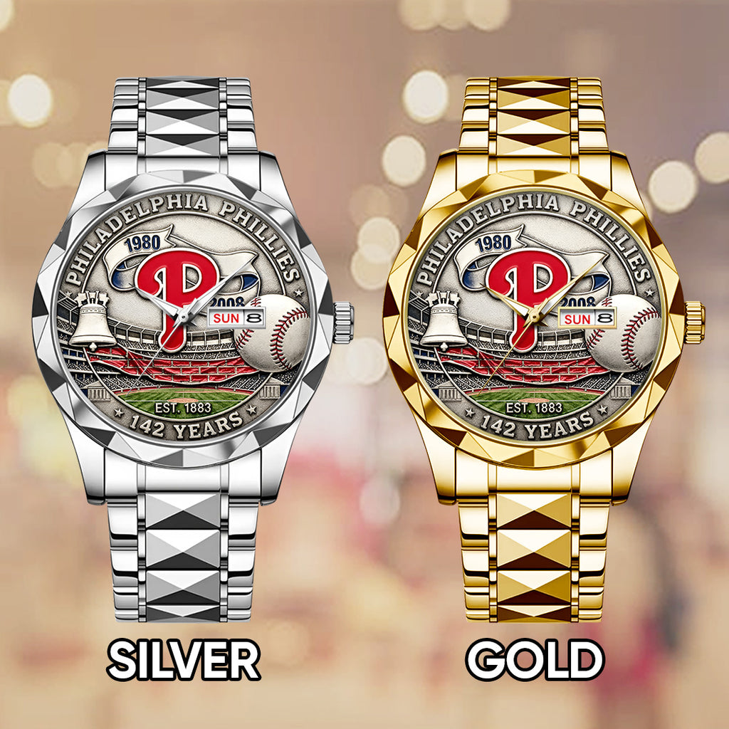 Philadelphia Phillies 142nd Anniversary Alloy Luxury Quartz Watch – TANTN18480
