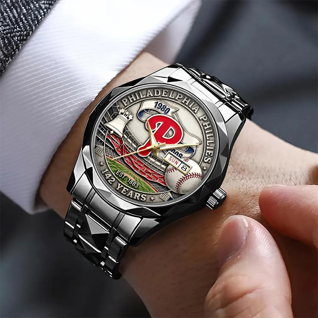 Philadelphia Phillies 142nd Anniversary Alloy Luxury Quartz Watch – TANTN18480