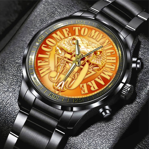 Alice Cooper Welcome to My Nightmare 50th Anniversary Black Stainless Steel Watch – TANTN18493