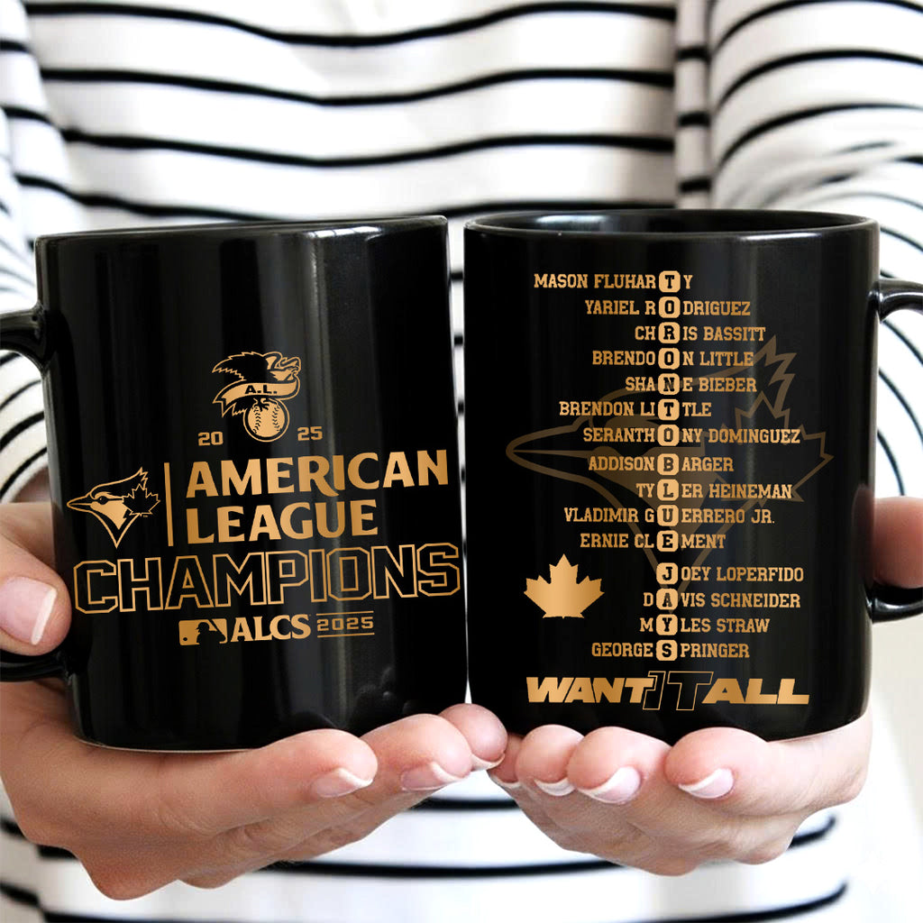 Toronto Blue Jays 2025 American League Champions Ceramic Mug – TANTN18511