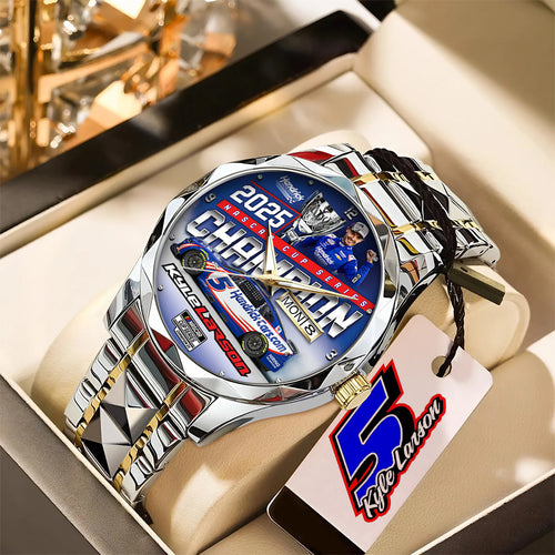 Kyle Larson 2025 NASCAR Cup Series Champion Alloy Luxury Quartz Watch – TANTN18544