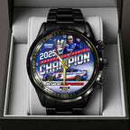 Kyle Larson 2025 NASCAR Cup Series Champion Black Stainless Steel Watch – TANTN18545