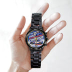 Kyle Larson 2025 NASCAR Cup Series Champion Black Stainless Steel Watch – TANTN18545