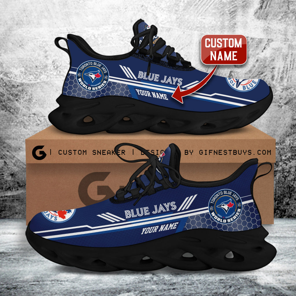 Personalized Toronto Blue Jays WinCraft 2025 American League Champions Max Soul Sneaker – TANTN18800