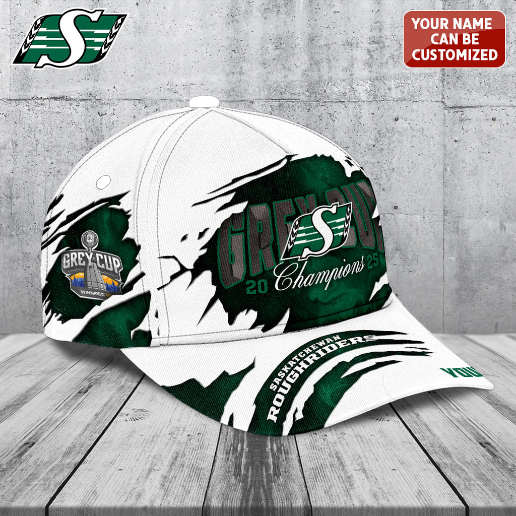 Personalized Saskatchewan Roughriders 2025 Grey Cup Champions Classic Cap – TANTN18812