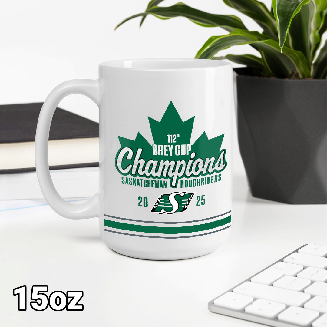 Saskatchewan Roughriders 2025 Grey Cup Champions Ceramic Mug – TANTN18889