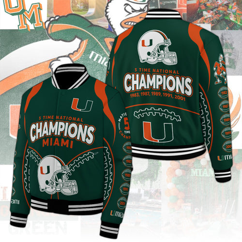 Miami Hurricanes Football Varsity Jacket – TANTN19068