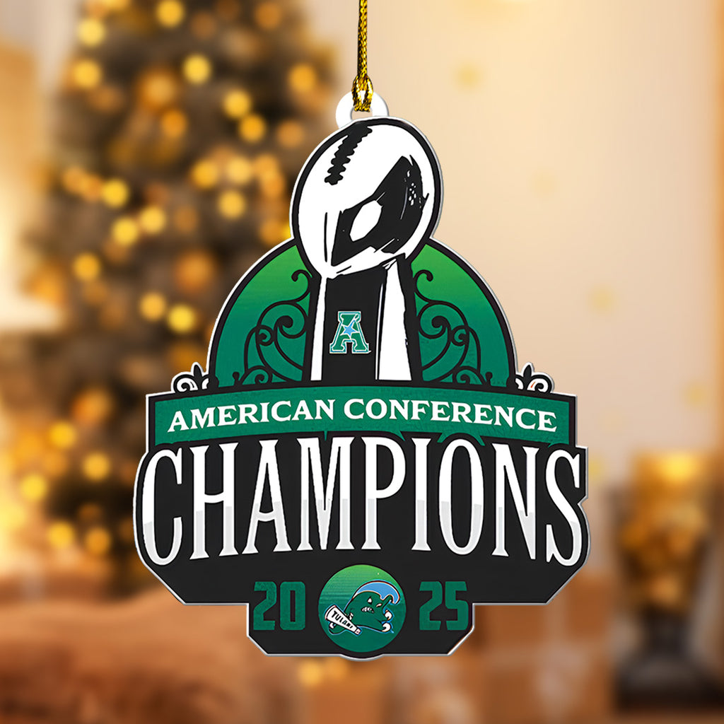 Tulane Green Wave Football Custom Shape 2-sided Acrylic Ornament – TANTN19165