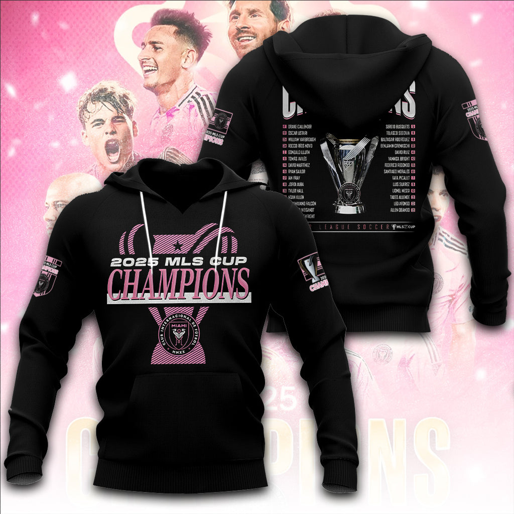 Inter Miami CF Champions MLS 2025 3D Apparel – TANTN19185