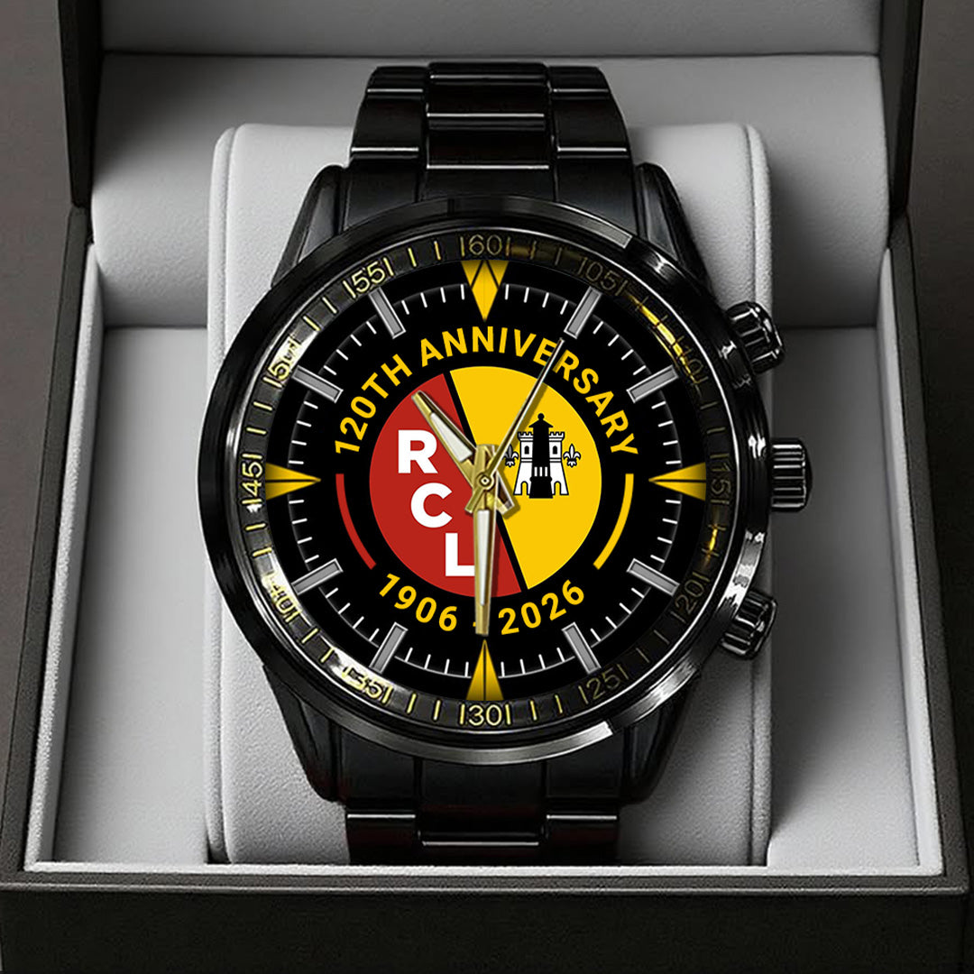 RC Lens 120th Anniversary Black Stainless Steel Watch – TANTN19304