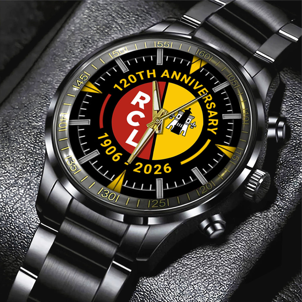 RC Lens 120th Anniversary Black Stainless Steel Watch – TANTN19304