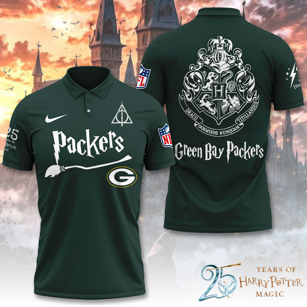 Green Bay Packers x Harry Potter 25 Years of Magic 3D Apparel – TANTN19528