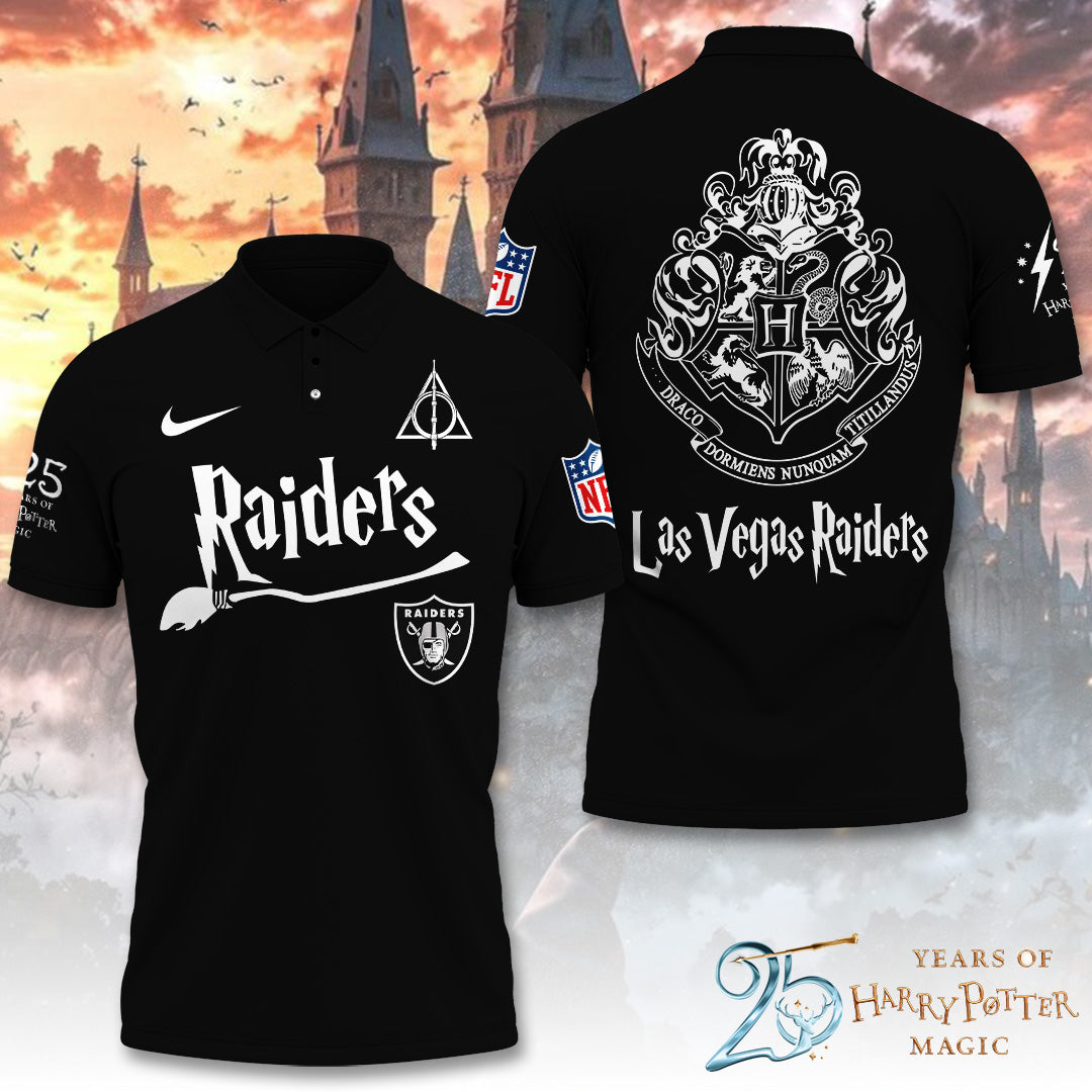 Las Vegas Raiders x Harry Potter 25 Years of Magic 3D Apparel – TANTN19533