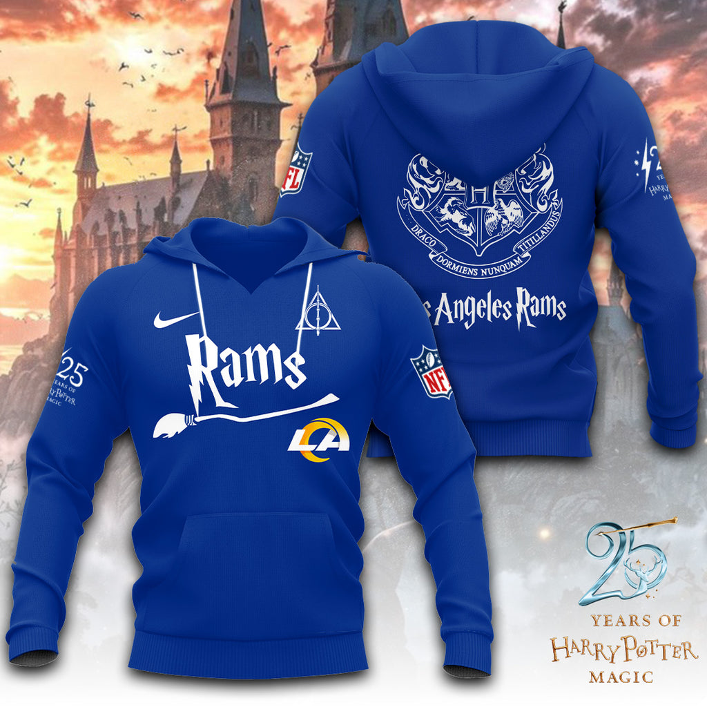 Los Angeles Rams x Harry Potter 25 Years of Magic 3D Apparel – TANTN19535