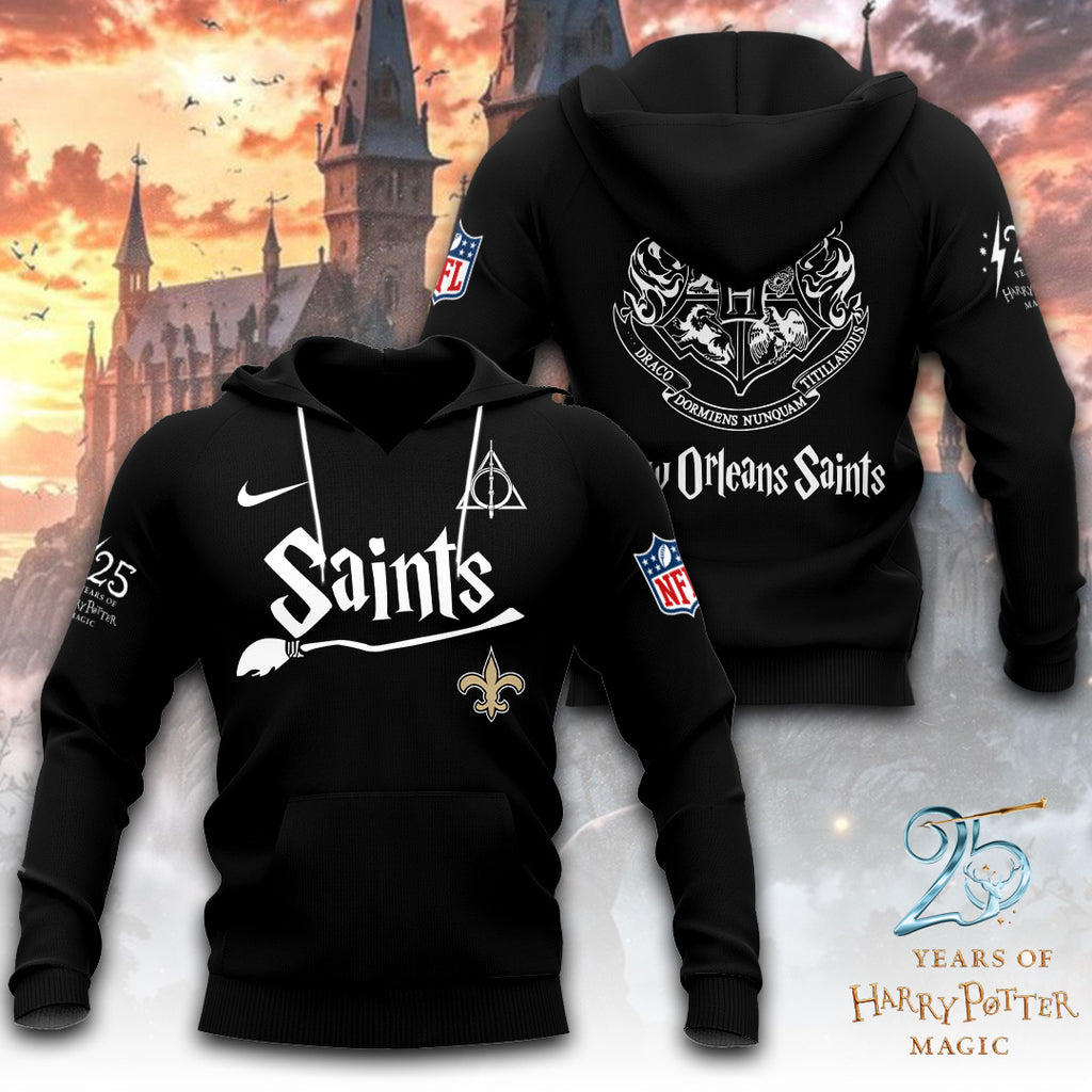 New Orleans Saints x Harry Potter 25 Years of Magic 3D Apparel – TANTN19539