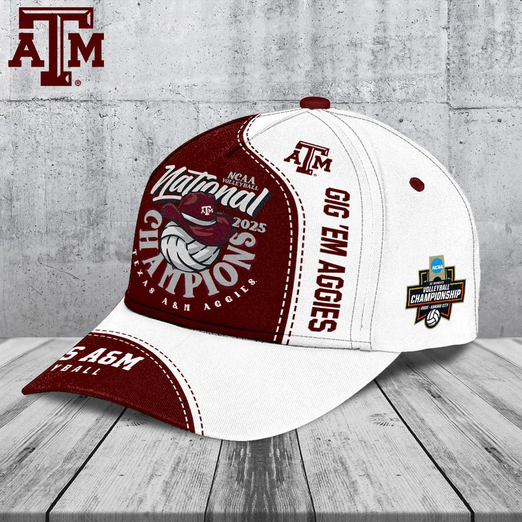 Texas A&M Aggies Women's 2025 Volleyball National Champions Classic Cap – TANTN19624