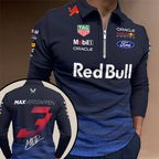 Red Bull Racing x Max Verstappen Zip Polo Shirt – TANTN19842