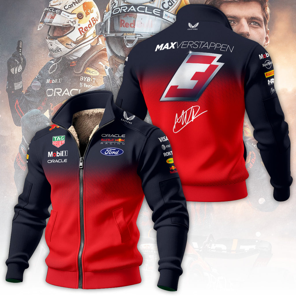 Red Bull Racing x Max Verstappen Thick Knit Fleece Jacket – TANTN19874