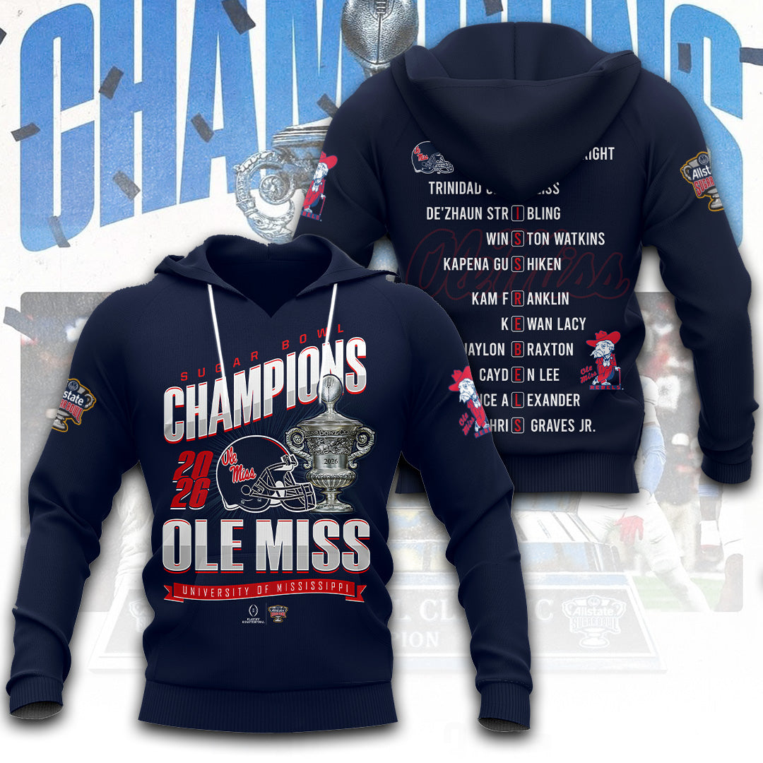 Ole Miss Rebels Football 3D Apparel – TANTN19890