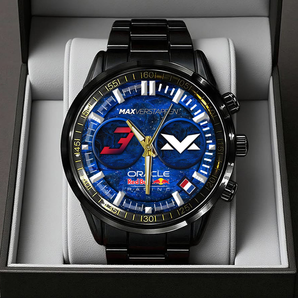 Red Bull Racing x Max Verstappen Black Stainless Steel Watch – TANTN19918