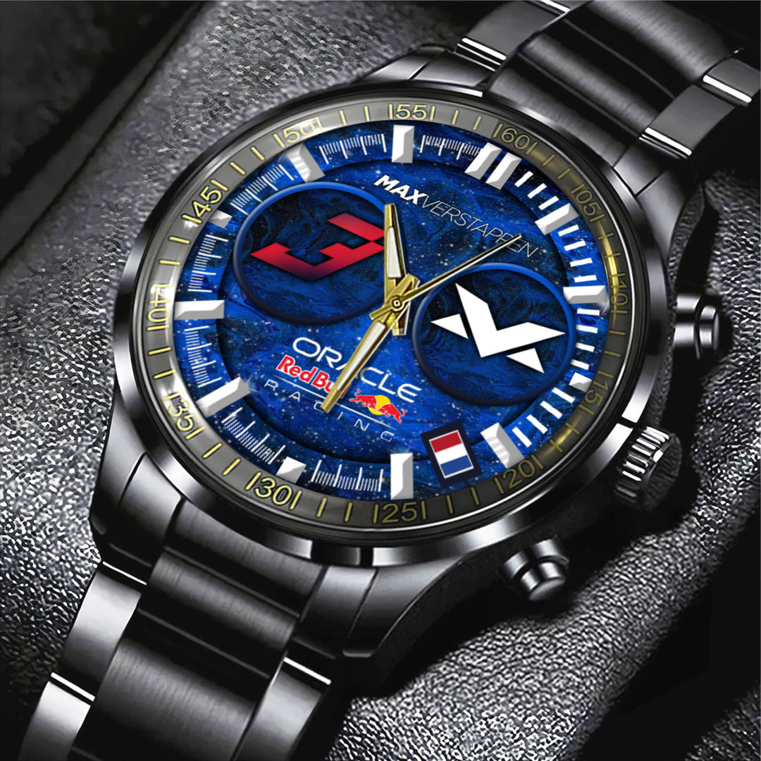 Red Bull Racing x Max Verstappen Black Stainless Steel Watch – TANTN19918