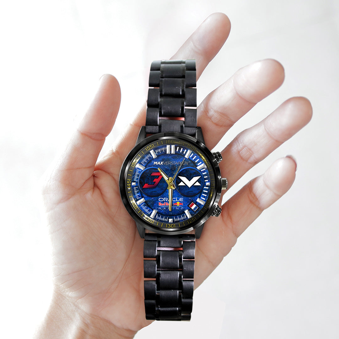 Red Bull Racing x Max Verstappen Black Stainless Steel Watch – TANTN19918