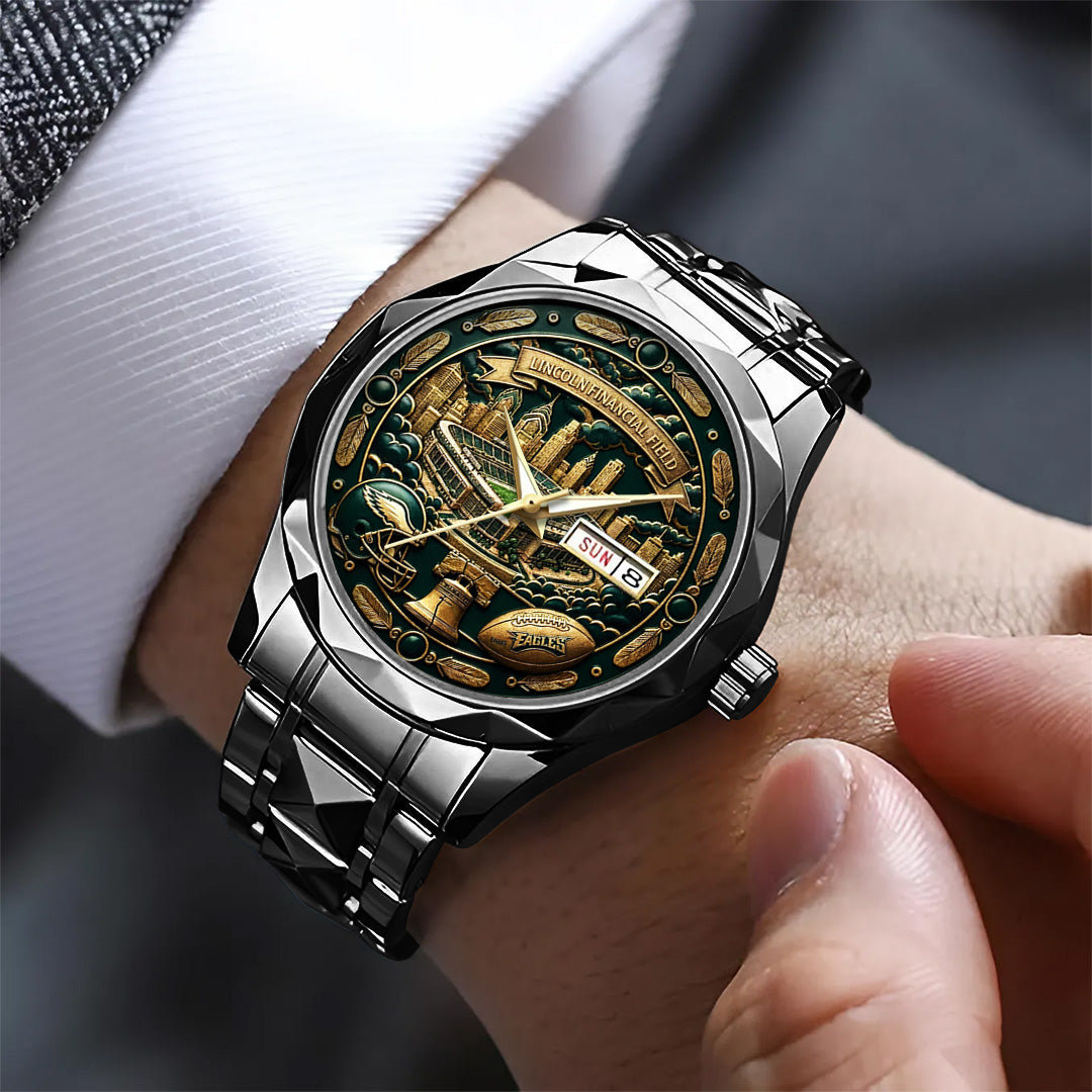 Philadelphia Eagles Alloy Luxury Quartz Watch – TANTN20020