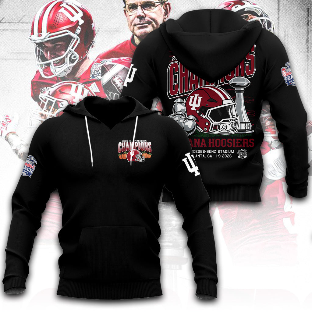 Indiana Hoosiers Football 2026 Peach Bowl Champions 3D Apparel – TANTN20136