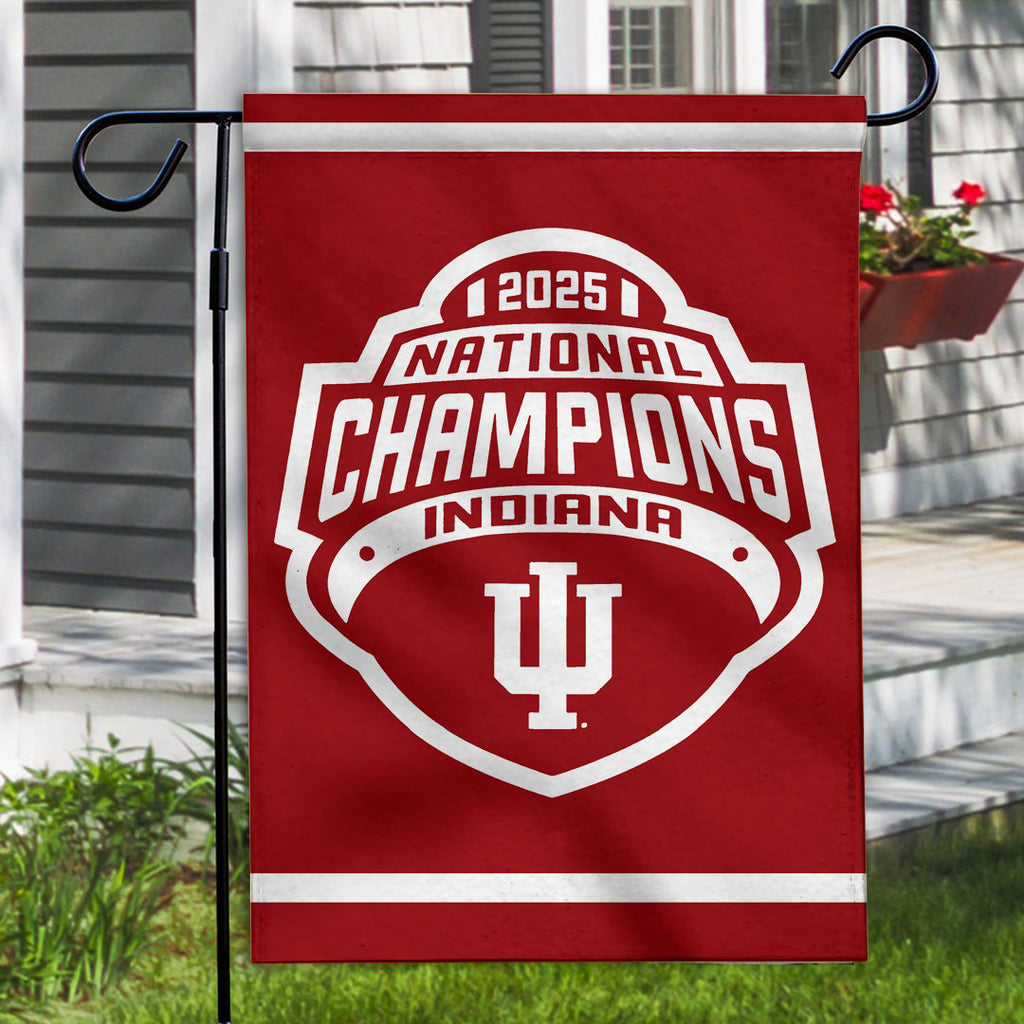 Indiana Hoosiers Football 2025 National Champions Double-side Garden Flag – TANTN20151