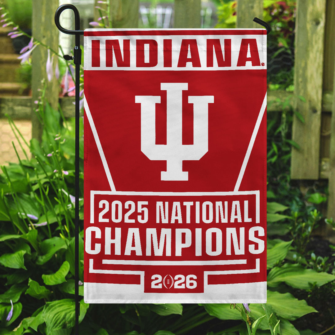 Indiana Hoosiers Football 2025 National Champions Double-side Garden Flag – TANTN20151