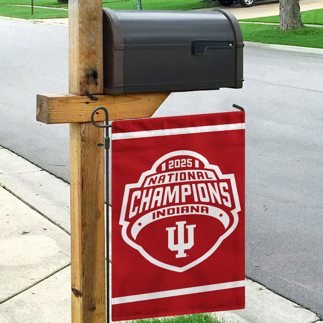 Indiana Hoosiers Football 2025 National Champions Double-side Garden Flag – TANTN20151