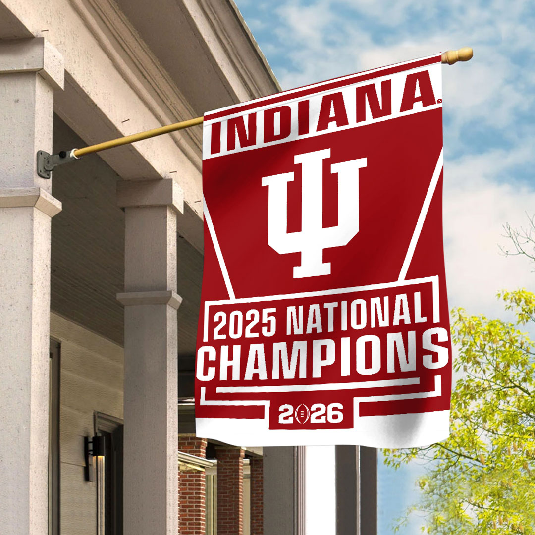 Indiana Hoosiers Football 2025 National Champions Double-side Garden Flag – TANTN20151