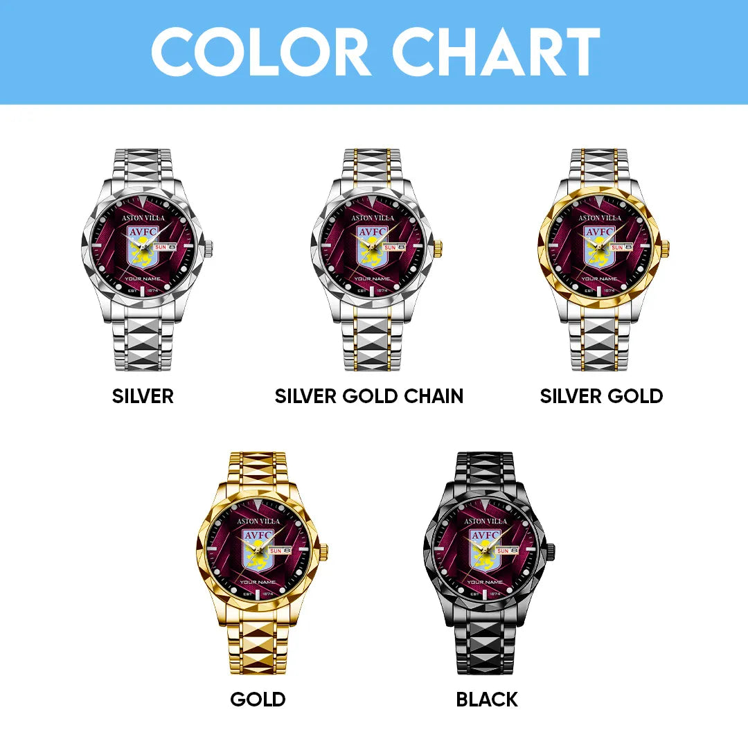 Personalized Aston Villa Alloy Luxury Quartz Watch – TANTN20268