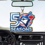 Toronto Blue Jays 50th Anniversary Custom shape 2-sided Acrylic Car Ornament – TANTN20490