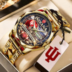 Indiana Hoosiers Football 2025 National Champions Alloy Luxury Quartz Watch – TANTN20493