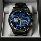 Toronto Blue Jays 50th Anniversary Black Stainless Steel Watch – TANTN20542