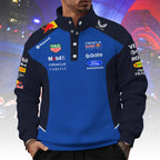 Red Bull Racing 3D Snap Button Collar Sweatshirt – TANTN20567