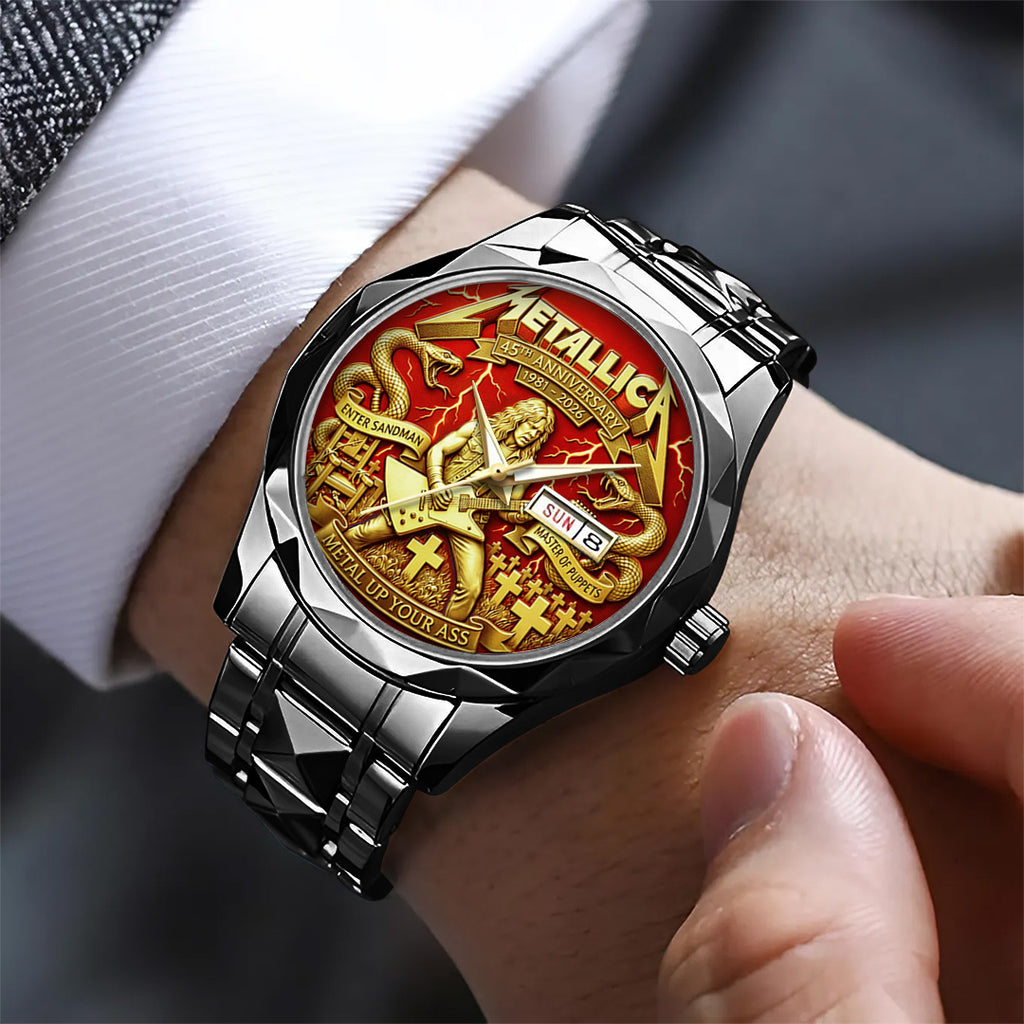 Metallica 45th Anniversary 2026 Alloy Luxury Quartz Watch – TANTN20647
