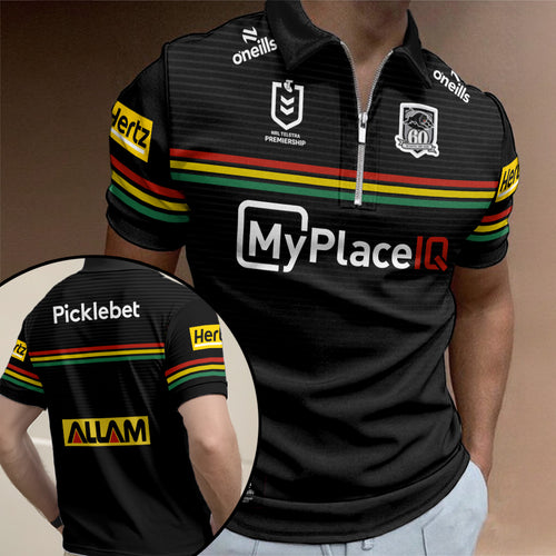 Penrith Panthers 2026 Zip Polo Shirt – TANTN20666