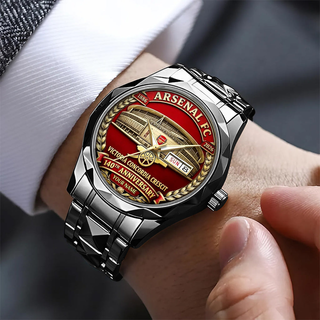 Personalized Arsenal FC 140th Anniversary Alloy Luxury Quartz Watch – TANTN20760