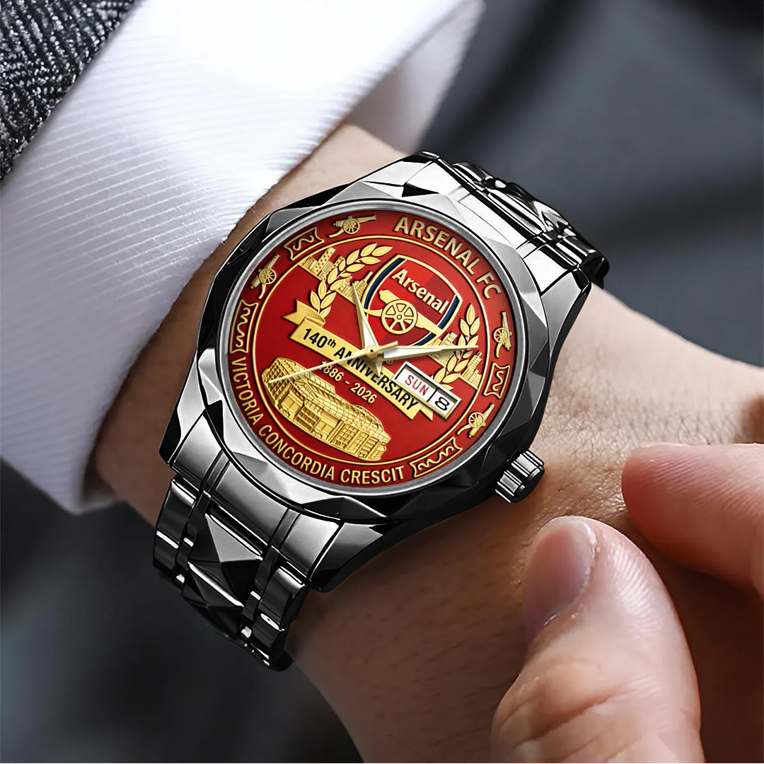 Arsenal FC 140th Anniversary 2026 Alloy Luxury Quartz Watch – TANTN20885